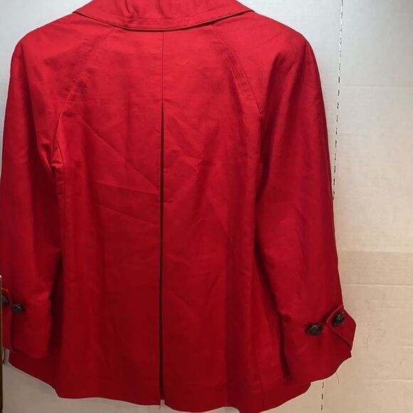 Talbots red jacket tailored raglan sleeve Designed - Picture 5 of 10